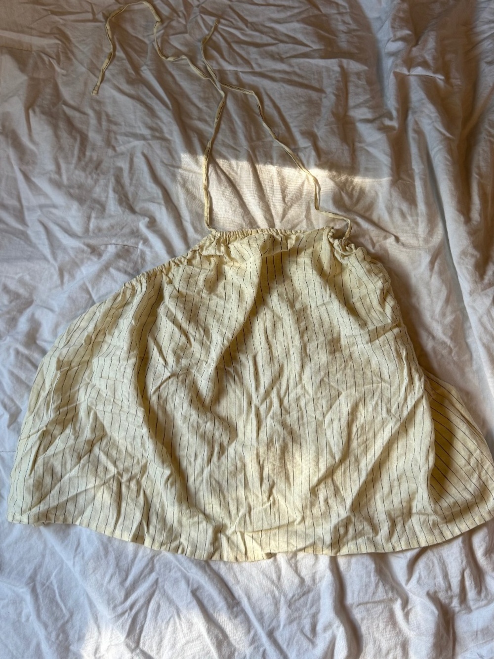 We Wore What linen halter top